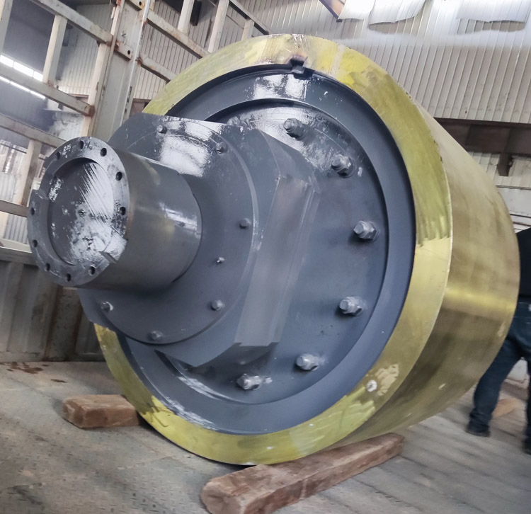 对辊破辊皮总成